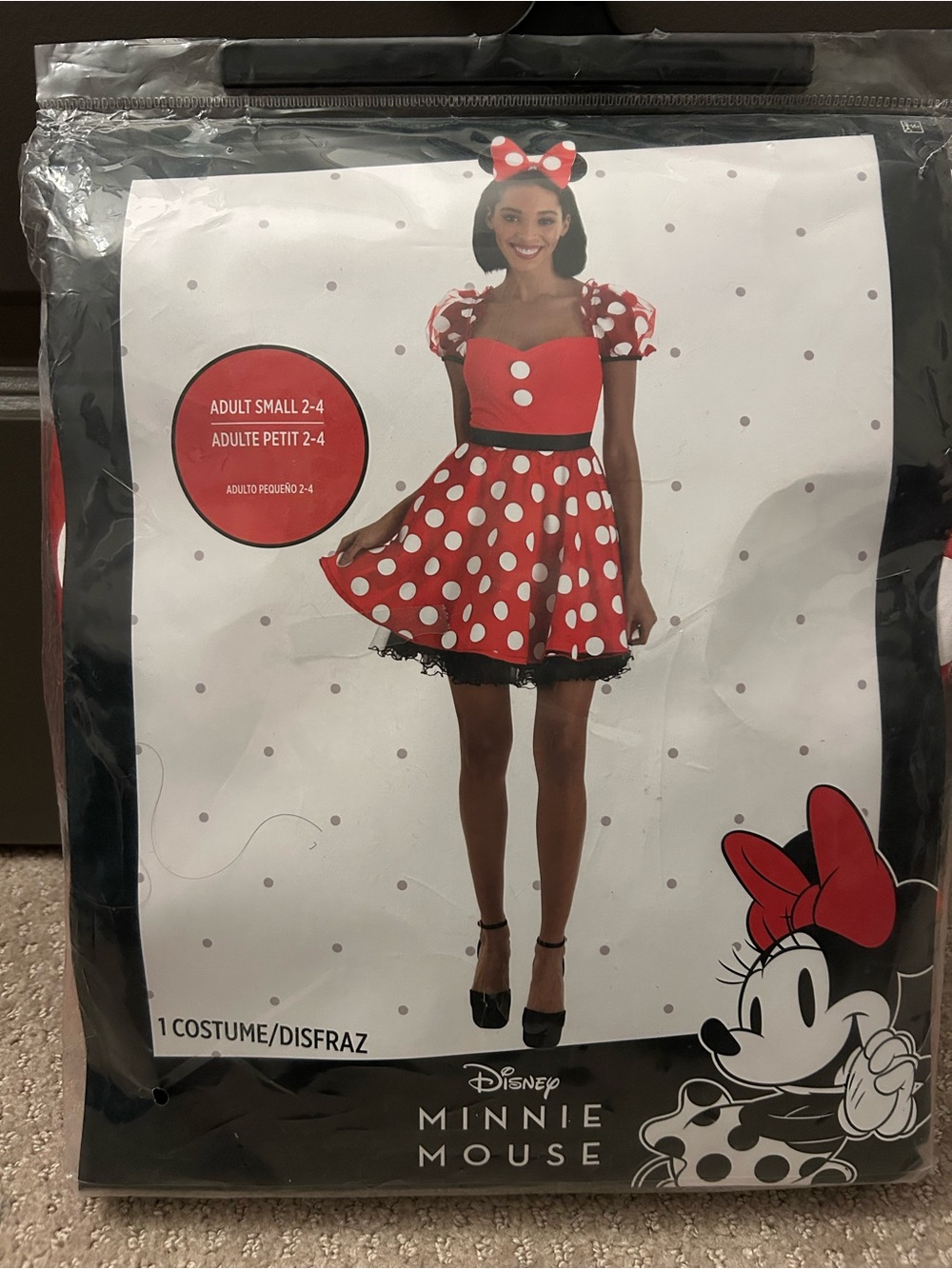 Disney Minnie adult small 2-4